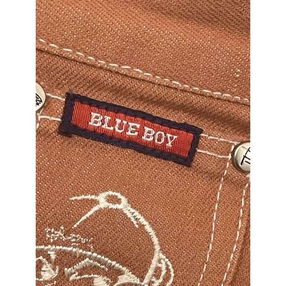 Rare! VTG 90s BLUEBOY Jean Shorts W34 L26 Skating Hip Hop Cartoon Graphic - Picture 3 of 14